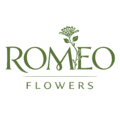 Логотип Romeo Flowers — доставка цветов в Минске
